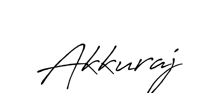 Create a beautiful signature design for name Akkuraj. With this signature (Antro_Vectra_Bolder) fonts, you can make a handwritten signature for free. Akkuraj signature style 7 images and pictures png