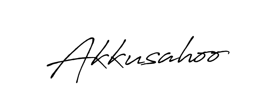 Create a beautiful signature design for name Akkusahoo. With this signature (Antro_Vectra_Bolder) fonts, you can make a handwritten signature for free. Akkusahoo signature style 7 images and pictures png