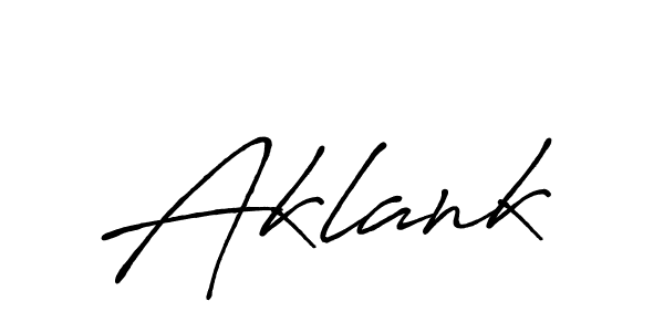 Also we have Aklank name is the best signature style. Create professional handwritten signature collection using Antro_Vectra_Bolder autograph style. Aklank signature style 7 images and pictures png