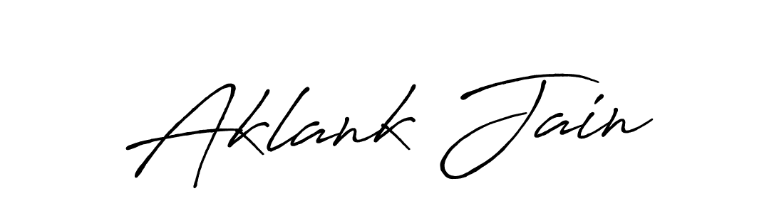 The best way (Antro_Vectra_Bolder) to make a short signature is to pick only two or three words in your name. The name Aklank Jain include a total of six letters. For converting this name. Aklank Jain signature style 7 images and pictures png