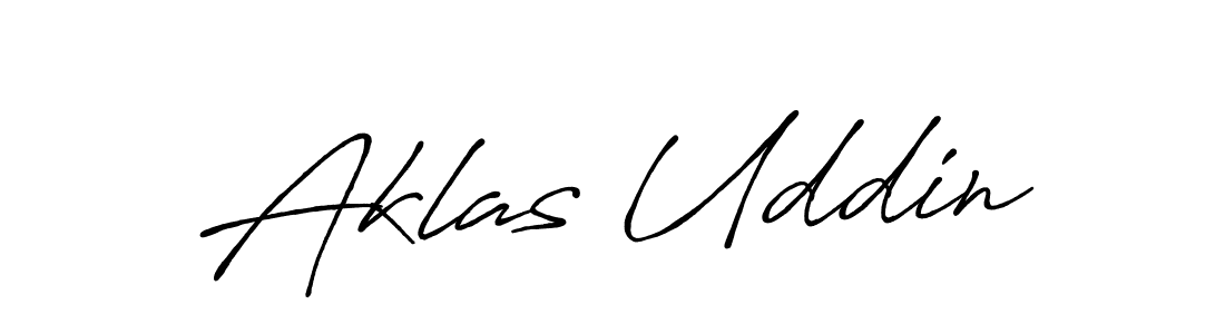 Also we have Aklas Uddin name is the best signature style. Create professional handwritten signature collection using Antro_Vectra_Bolder autograph style. Aklas Uddin signature style 7 images and pictures png