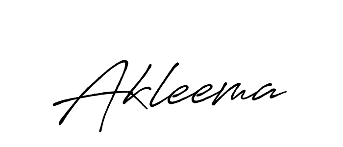 Also we have Akleema name is the best signature style. Create professional handwritten signature collection using Antro_Vectra_Bolder autograph style. Akleema signature style 7 images and pictures png