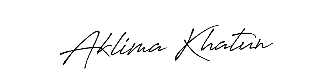 It looks lik you need a new signature style for name Aklima Khatun. Design unique handwritten (Antro_Vectra_Bolder) signature with our free signature maker in just a few clicks. Aklima Khatun signature style 7 images and pictures png