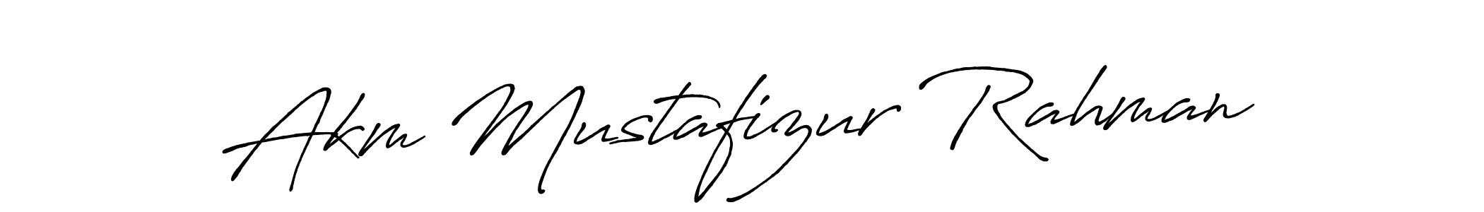 Also we have Akm Mustafizur Rahman name is the best signature style. Create professional handwritten signature collection using Antro_Vectra_Bolder autograph style. Akm Mustafizur Rahman signature style 7 images and pictures png