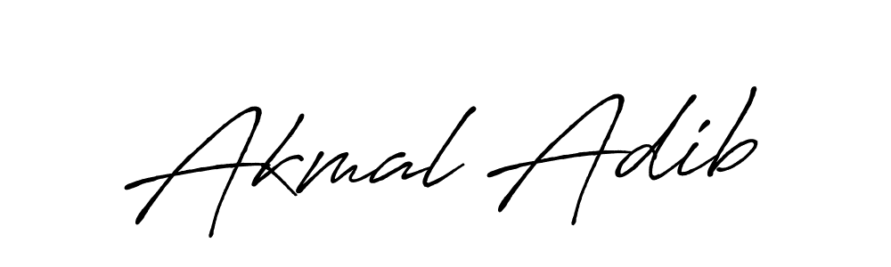 How to make Akmal Adib signature? Antro_Vectra_Bolder is a professional autograph style. Create handwritten signature for Akmal Adib name. Akmal Adib signature style 7 images and pictures png