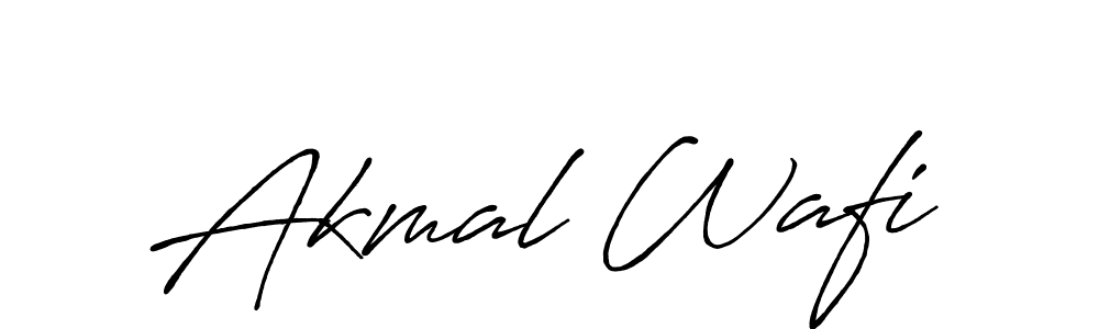 You can use this online signature creator to create a handwritten signature for the name Akmal Wafi. This is the best online autograph maker. Akmal Wafi signature style 7 images and pictures png