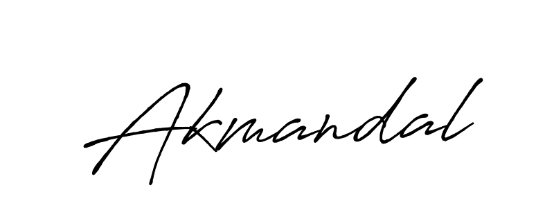 Use a signature maker to create a handwritten signature online. With this signature software, you can design (Antro_Vectra_Bolder) your own signature for name Akmandal. Akmandal signature style 7 images and pictures png