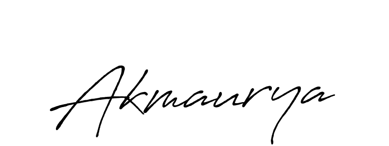 Design your own signature with our free online signature maker. With this signature software, you can create a handwritten (Antro_Vectra_Bolder) signature for name Akmaurya. Akmaurya signature style 7 images and pictures png