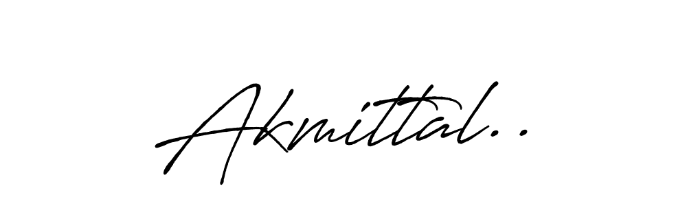 How to make Akmittal.. name signature. Use Antro_Vectra_Bolder style for creating short signs online. This is the latest handwritten sign. Akmittal.. signature style 7 images and pictures png