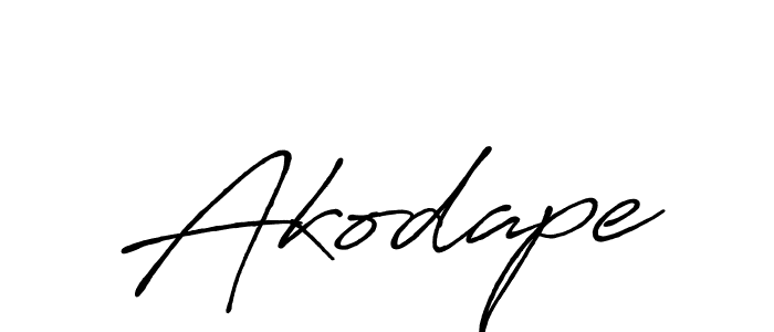 Make a beautiful signature design for name Akodape. With this signature (Antro_Vectra_Bolder) style, you can create a handwritten signature for free. Akodape signature style 7 images and pictures png