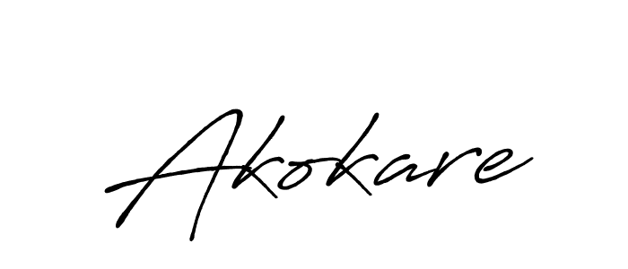 Make a beautiful signature design for name Akokare. With this signature (Antro_Vectra_Bolder) style, you can create a handwritten signature for free. Akokare signature style 7 images and pictures png