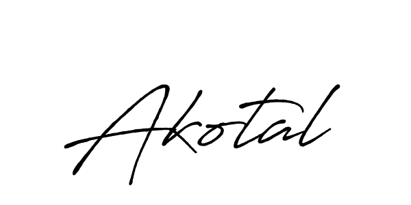 How to make Akotal name signature. Use Antro_Vectra_Bolder style for creating short signs online. This is the latest handwritten sign. Akotal signature style 7 images and pictures png