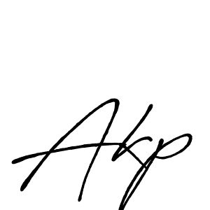 How to make Akp name signature. Use Antro_Vectra_Bolder style for creating short signs online. This is the latest handwritten sign. Akp signature style 7 images and pictures png