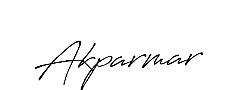 Design your own signature with our free online signature maker. With this signature software, you can create a handwritten (Antro_Vectra_Bolder) signature for name Akparmar. Akparmar signature style 7 images and pictures png