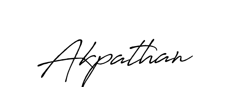 Make a beautiful signature design for name Akpathan. With this signature (Antro_Vectra_Bolder) style, you can create a handwritten signature for free. Akpathan signature style 7 images and pictures png