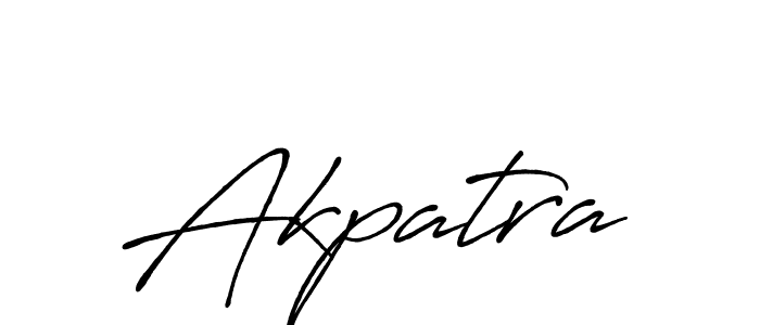 How to make Akpatra signature? Antro_Vectra_Bolder is a professional autograph style. Create handwritten signature for Akpatra name. Akpatra signature style 7 images and pictures png