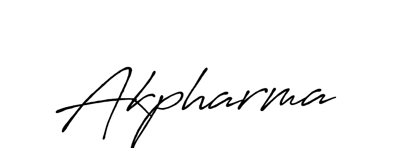 How to make Akpharma signature? Antro_Vectra_Bolder is a professional autograph style. Create handwritten signature for Akpharma name. Akpharma signature style 7 images and pictures png