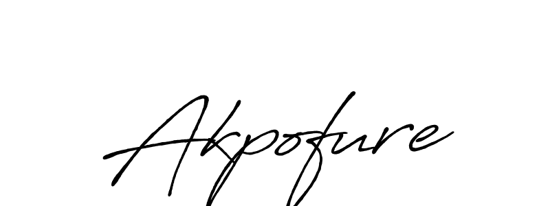 Make a beautiful signature design for name Akpofure. With this signature (Antro_Vectra_Bolder) style, you can create a handwritten signature for free. Akpofure signature style 7 images and pictures png
