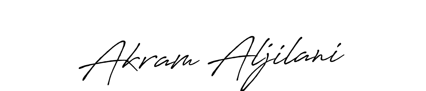 if you are searching for the best signature style for your name Akram Aljilani. so please give up your signature search. here we have designed multiple signature styles  using Antro_Vectra_Bolder. Akram Aljilani signature style 7 images and pictures png