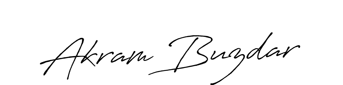 if you are searching for the best signature style for your name Akram Buzdar. so please give up your signature search. here we have designed multiple signature styles  using Antro_Vectra_Bolder. Akram Buzdar signature style 7 images and pictures png