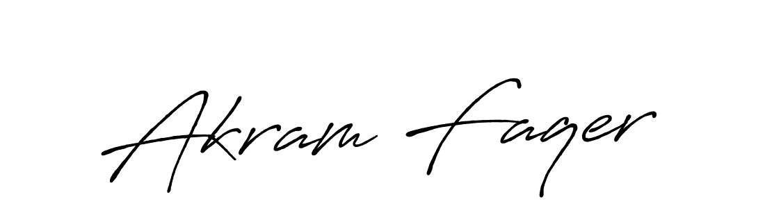 Also You can easily find your signature by using the search form. We will create Akram Faqer name handwritten signature images for you free of cost using Antro_Vectra_Bolder sign style. Akram Faqer signature style 7 images and pictures png