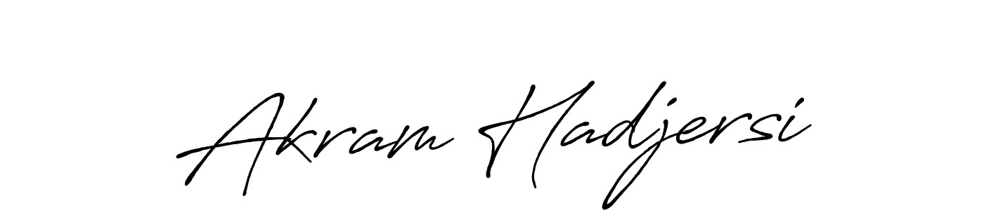 This is the best signature style for the Akram Hadjersi name. Also you like these signature font (Antro_Vectra_Bolder). Mix name signature. Akram Hadjersi signature style 7 images and pictures png