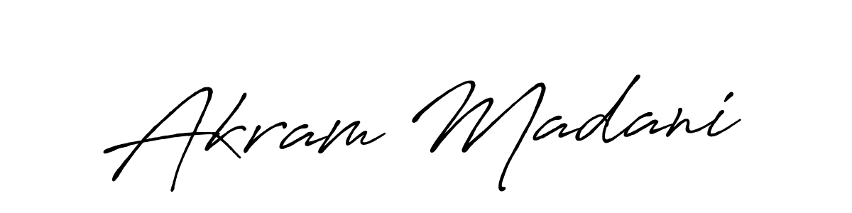 It looks lik you need a new signature style for name Akram Madani. Design unique handwritten (Antro_Vectra_Bolder) signature with our free signature maker in just a few clicks. Akram Madani signature style 7 images and pictures png