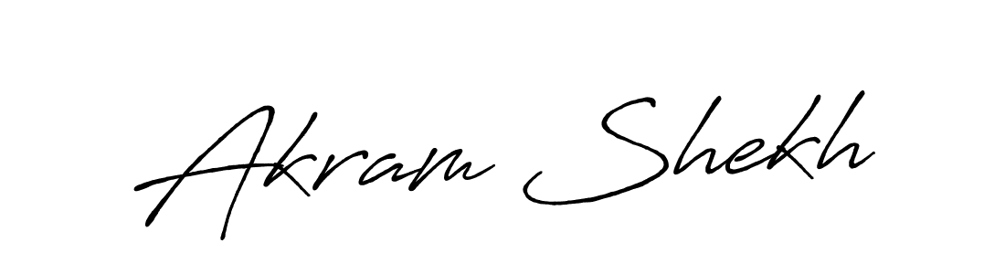 The best way (Antro_Vectra_Bolder) to make a short signature is to pick only two or three words in your name. The name Akram Shekh include a total of six letters. For converting this name. Akram Shekh signature style 7 images and pictures png