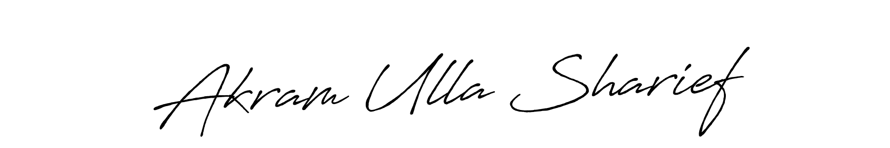 Also we have Akram Ulla Sharief name is the best signature style. Create professional handwritten signature collection using Antro_Vectra_Bolder autograph style. Akram Ulla Sharief signature style 7 images and pictures png