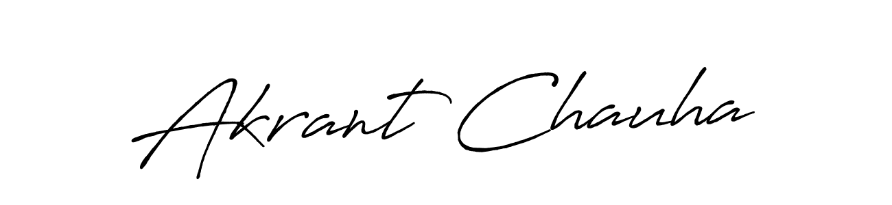 It looks lik you need a new signature style for name Akrant Chauha. Design unique handwritten (Antro_Vectra_Bolder) signature with our free signature maker in just a few clicks. Akrant Chauha signature style 7 images and pictures png