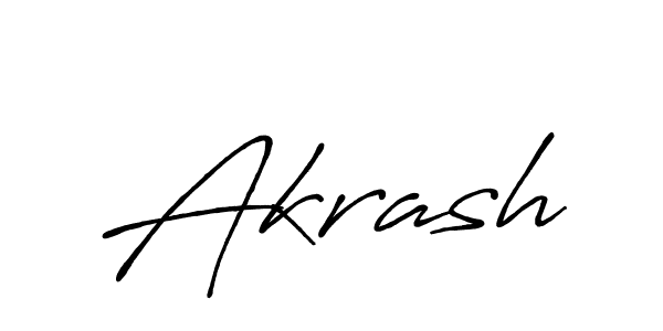 Once you've used our free online signature maker to create your best signature Antro_Vectra_Bolder style, it's time to enjoy all of the benefits that Akrash name signing documents. Akrash signature style 7 images and pictures png