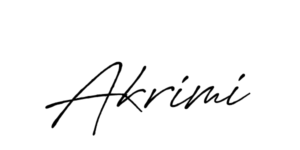 Design your own signature with our free online signature maker. With this signature software, you can create a handwritten (Antro_Vectra_Bolder) signature for name Akrimi. Akrimi signature style 7 images and pictures png