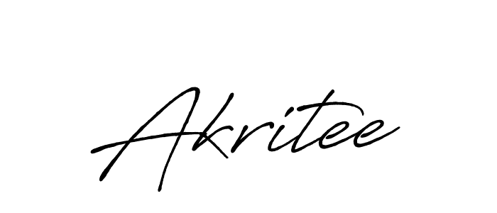 How to make Akritee name signature. Use Antro_Vectra_Bolder style for creating short signs online. This is the latest handwritten sign. Akritee signature style 7 images and pictures png