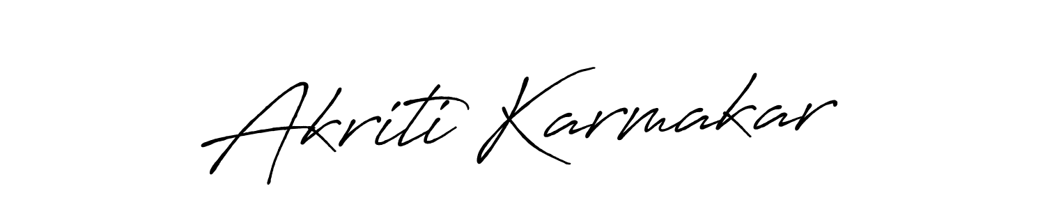 Similarly Antro_Vectra_Bolder is the best handwritten signature design. Signature creator online .You can use it as an online autograph creator for name Akriti Karmakar. Akriti Karmakar signature style 7 images and pictures png