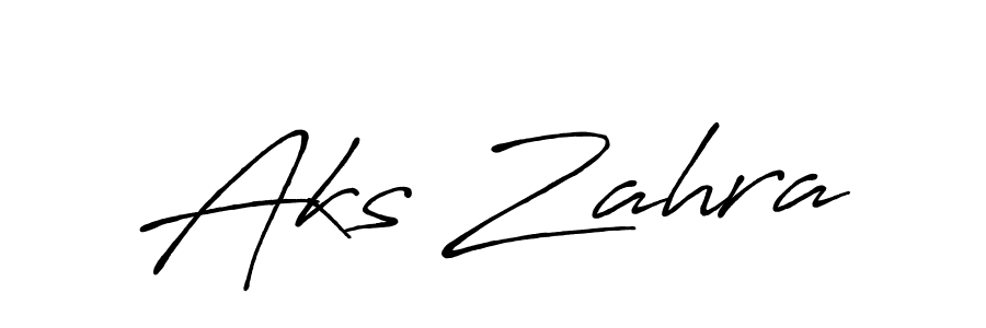 How to make Aks Zahra signature? Antro_Vectra_Bolder is a professional autograph style. Create handwritten signature for Aks Zahra name. Aks Zahra signature style 7 images and pictures png