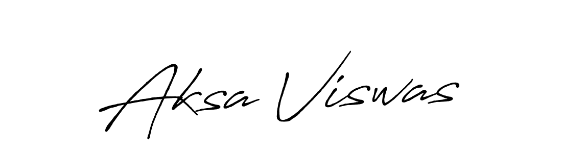 Use a signature maker to create a handwritten signature online. With this signature software, you can design (Antro_Vectra_Bolder) your own signature for name Aksa Viswas. Aksa Viswas signature style 7 images and pictures png