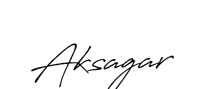 How to make Aksagar name signature. Use Antro_Vectra_Bolder style for creating short signs online. This is the latest handwritten sign. Aksagar signature style 7 images and pictures png