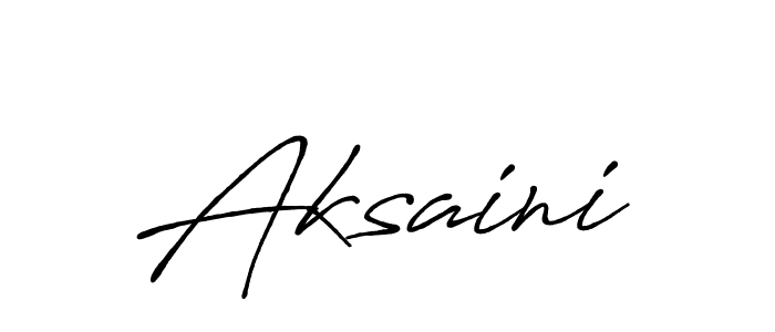 How to make Aksaini name signature. Use Antro_Vectra_Bolder style for creating short signs online. This is the latest handwritten sign. Aksaini signature style 7 images and pictures png