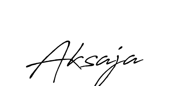 Aksaja stylish signature style. Best Handwritten Sign (Antro_Vectra_Bolder) for my name. Handwritten Signature Collection Ideas for my name Aksaja. Aksaja signature style 7 images and pictures png