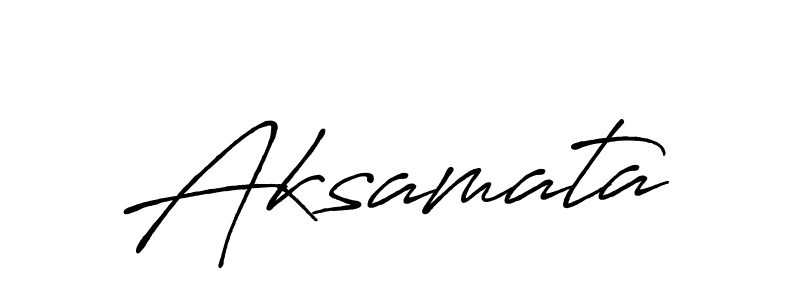 Use a signature maker to create a handwritten signature online. With this signature software, you can design (Antro_Vectra_Bolder) your own signature for name Aksamata. Aksamata signature style 7 images and pictures png