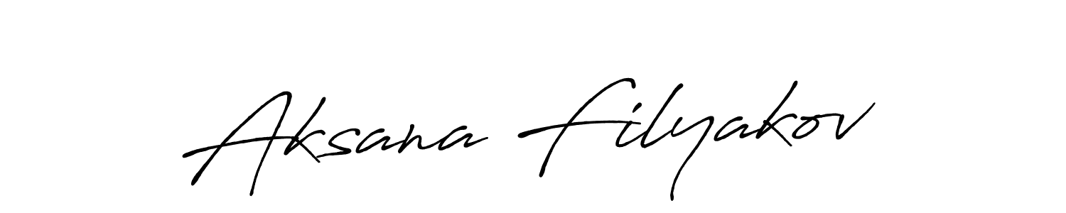 Also we have Aksana Filyakov name is the best signature style. Create professional handwritten signature collection using Antro_Vectra_Bolder autograph style. Aksana Filyakov signature style 7 images and pictures png