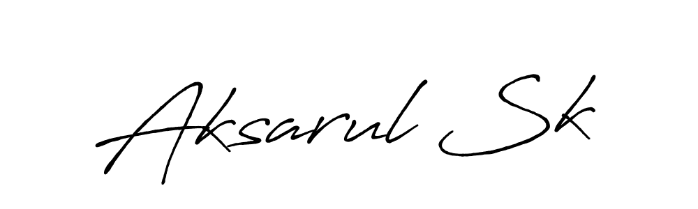 Use a signature maker to create a handwritten signature online. With this signature software, you can design (Antro_Vectra_Bolder) your own signature for name Aksarul Sk. Aksarul Sk signature style 7 images and pictures png