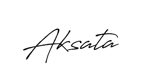 Also we have Aksata name is the best signature style. Create professional handwritten signature collection using Antro_Vectra_Bolder autograph style. Aksata signature style 7 images and pictures png