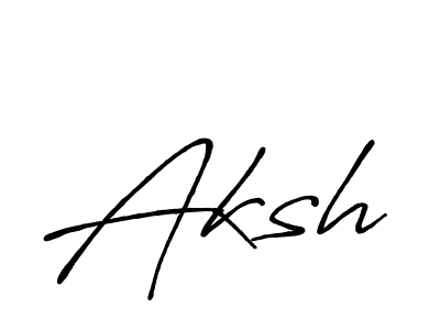 It looks lik you need a new signature style for name Aksh. Design unique handwritten (Antro_Vectra_Bolder) signature with our free signature maker in just a few clicks. Aksh signature style 7 images and pictures png