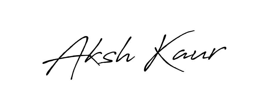Similarly Antro_Vectra_Bolder is the best handwritten signature design. Signature creator online .You can use it as an online autograph creator for name Aksh Kaur. Aksh Kaur signature style 7 images and pictures png