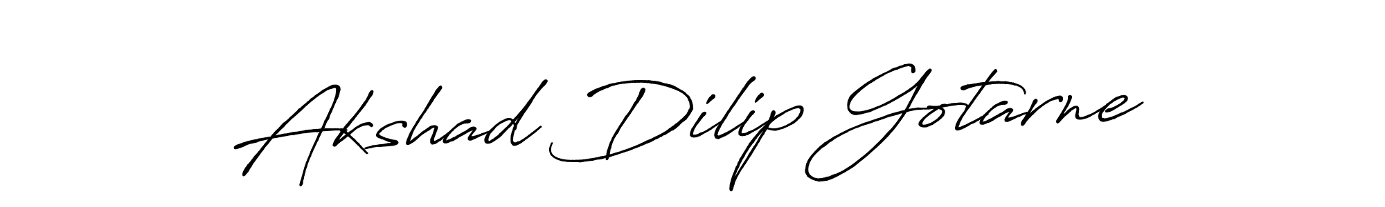 Akshad Dilip Gotarne stylish signature style. Best Handwritten Sign (Antro_Vectra_Bolder) for my name. Handwritten Signature Collection Ideas for my name Akshad Dilip Gotarne. Akshad Dilip Gotarne signature style 7 images and pictures png