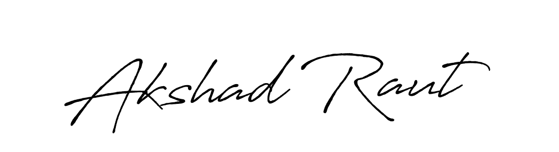 How to make Akshad Raut signature? Antro_Vectra_Bolder is a professional autograph style. Create handwritten signature for Akshad Raut name. Akshad Raut signature style 7 images and pictures png