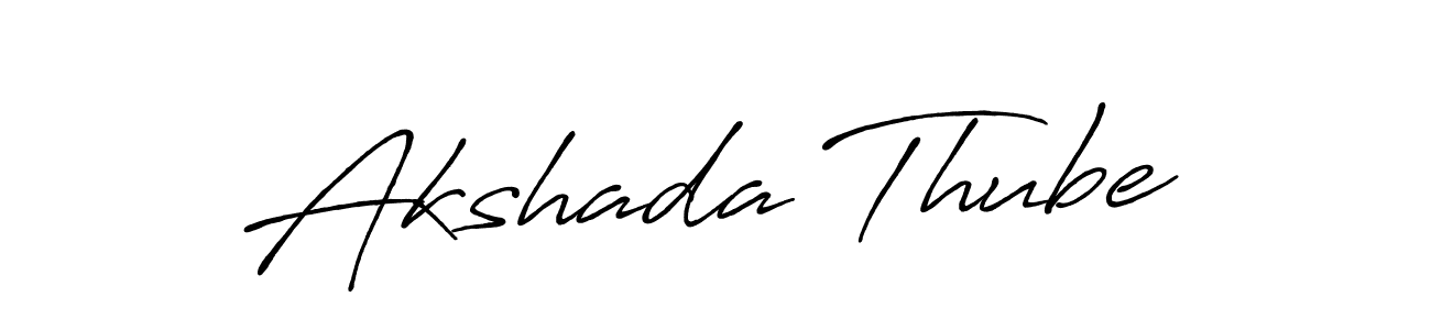 It looks lik you need a new signature style for name Akshada Thube. Design unique handwritten (Antro_Vectra_Bolder) signature with our free signature maker in just a few clicks. Akshada Thube signature style 7 images and pictures png