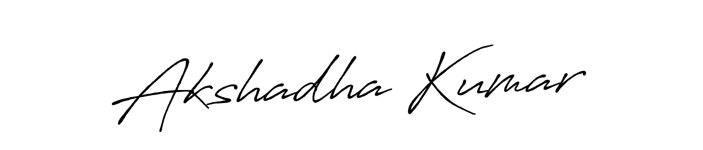 How to make Akshadha Kumar signature? Antro_Vectra_Bolder is a professional autograph style. Create handwritten signature for Akshadha Kumar name. Akshadha Kumar signature style 7 images and pictures png