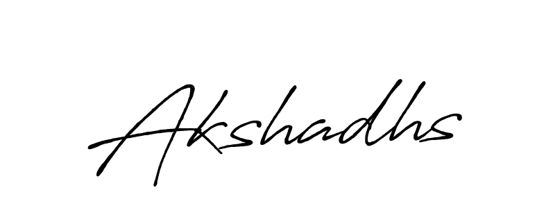 Make a beautiful signature design for name Akshadhs. Use this online signature maker to create a handwritten signature for free. Akshadhs signature style 7 images and pictures png